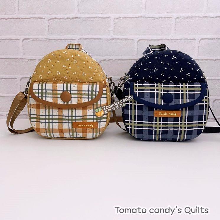 candies quilted mini backpack No.235 A cute backpack-shaped crossbody bag. Hand Sewing Pattern Only, YouTube Tutorial, No Written Instructions, Instant Download PDF