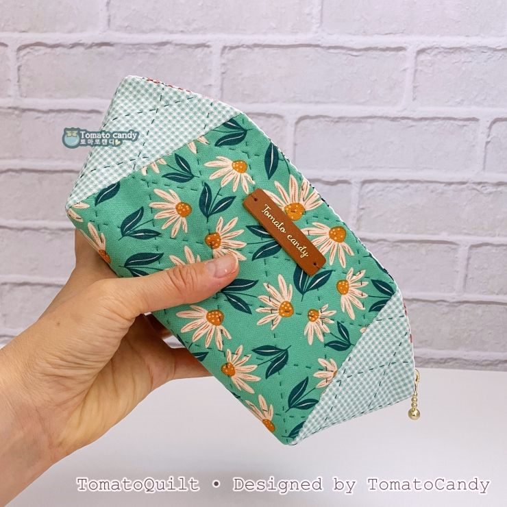No.266 Simple 3-Piece Zipper Pouch Sewing Pattern (2 Sizes), Wide Opening. No Written Instructions, Hand Sewing Pattern Only