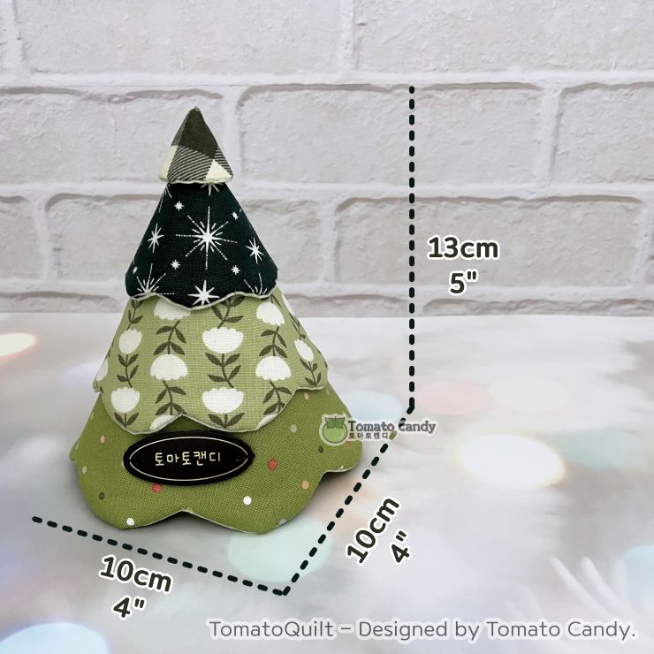 No.249 4-Tier Mini Christmas Tree pattern, Perfect for Gifts . Hand Sewing Pattern Only, Video Tutorial, No Written Instructions, Instant Download.