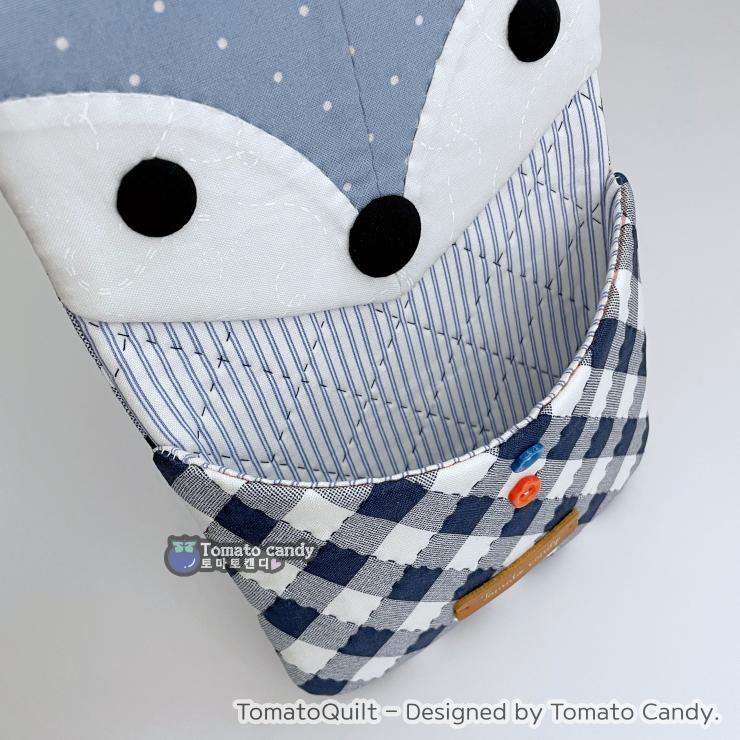 No.257 Fox Wall Hanging Storage Pocket pattern. Hand Sewing Pattern Only, YouTube Tutorial, No Written Instructions. PDF file