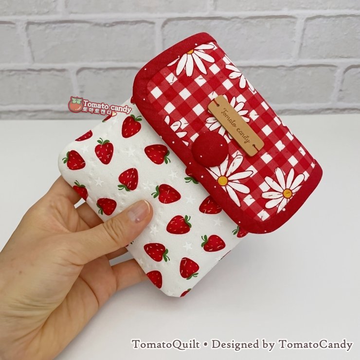 No.264 Lovely simple pouch pattern. Pocket Organizer, Gift Idea, Hand Sewing Pattern Only, No Written Instructions, YouTube Tutorial, PDF