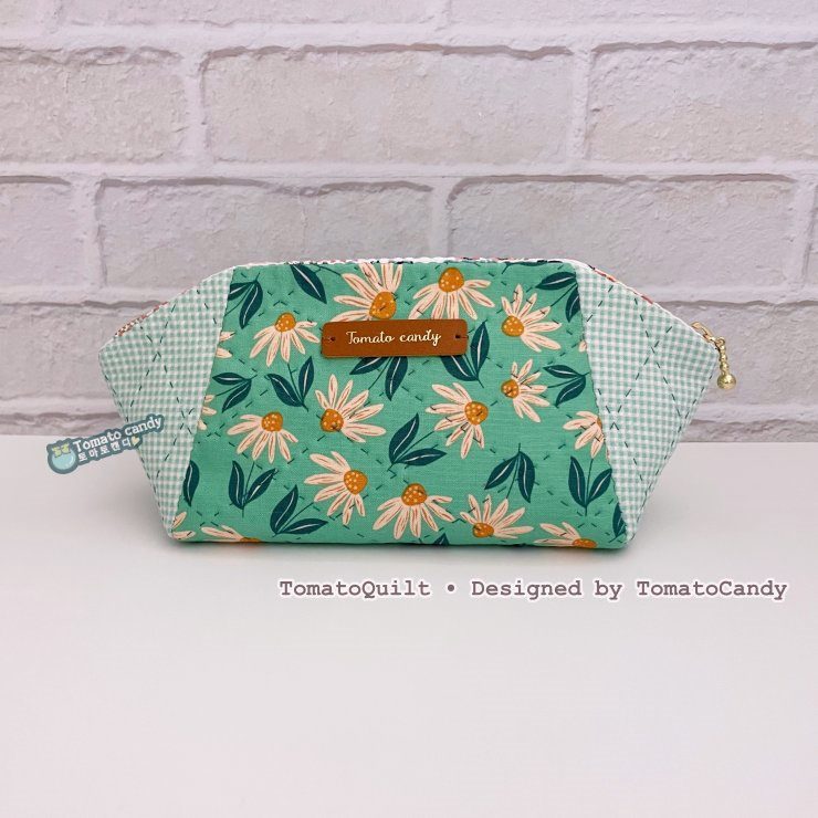 No.266 Simple 3-Piece Zipper Pouch Sewing Pattern (2 Sizes), Wide Opening. No Written Instructions, Hand Sewing Pattern Only