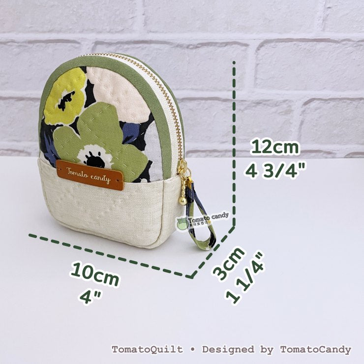No.268 2-Way Quilted Pouch Set Pattern – Two Styles, Hand Sewing, No Written Instructions, YouTube Tutorial, PDF