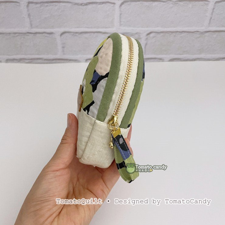 No.268 2-Way Quilted Pouch Set Pattern – Two Styles, Hand Sewing, No Written Instructions, YouTube Tutorial, PDF