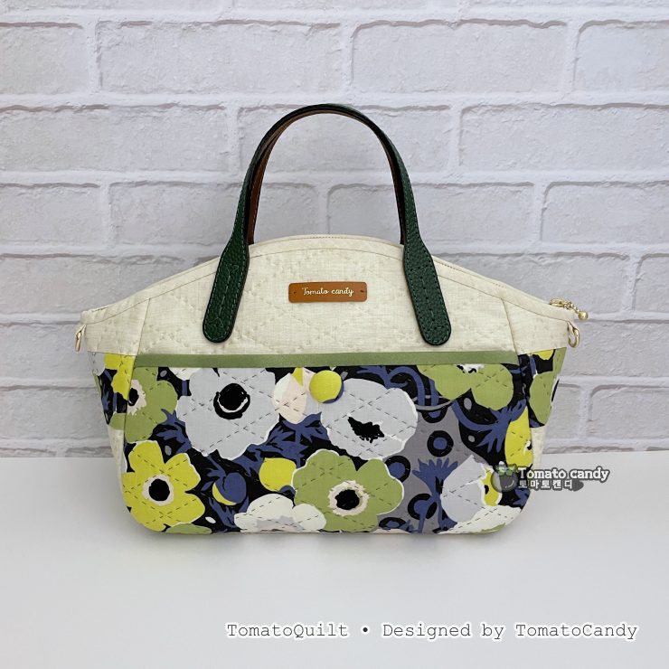 No.269 Pocket-Accent Simple Quilted Bag – Hand Sewing, No Written Instructions, YouTube Tutorial, PDF