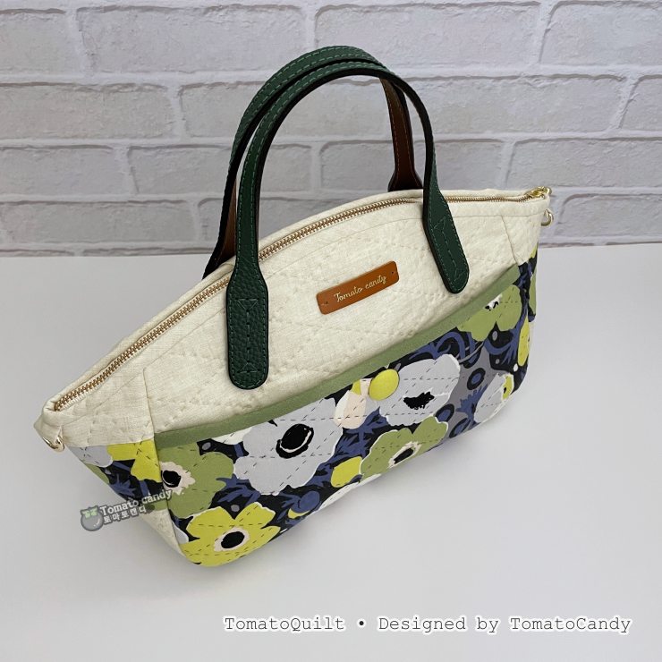 No.269 Pocket-Accent Simple Quilted Bag – Hand Sewing, No Written Instructions, YouTube Tutorial, PDF