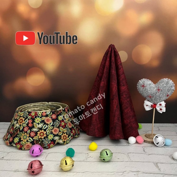 No.155 Fabric Christmas 6-tier tree. Instant Download PDF pattern. Hand Sewing. Pattern Only, No Written Instructions, , YouTube Tutorial.
