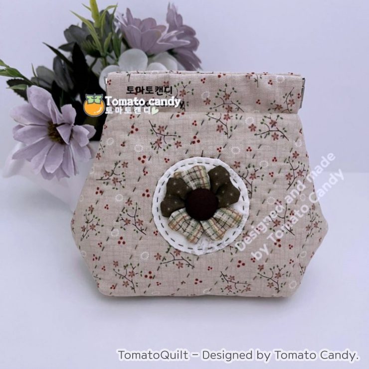 No.163 Flex frame pouch. Hand Sewing Pattern Only, YouTube Tutorial, No Written Instructions, Instant Download PDF.