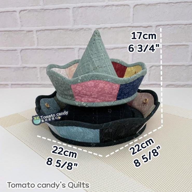 No.236 Cone-Shaped Two-Tier Tray Basket Pattern. Hand Sewing Pattern Only, YouTube Tutorial, No Written Instructions.