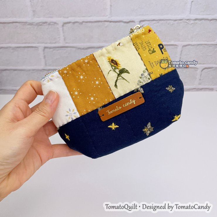 No.260 Patchwork small Bag and Pouch pattern. Hand Sewing Pattern Only, No Written Instructions, YouTube Tutorial, Instant Download PDF.