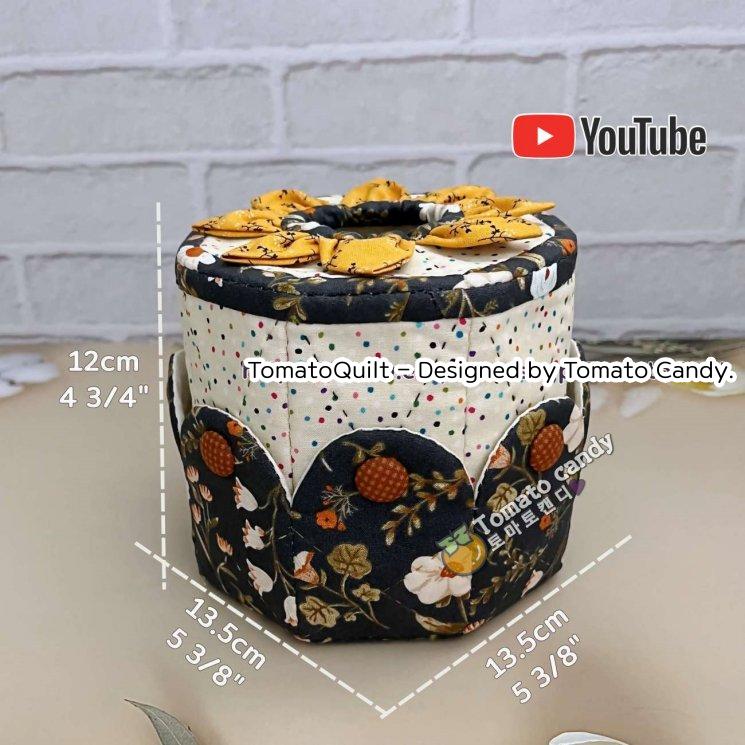 No.186 Toilet paper case. Hand Sewing Pattern Only, YouTube Tutorial, No Written Instructions, Instant Download PDF.