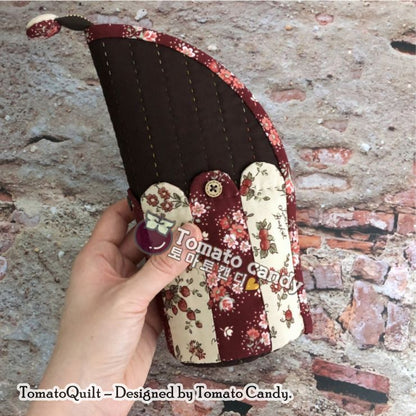 No.066 Stand pencil case pouch. Hand Sewing Pattern Only, YouTube Tutorial, No Written Instructions, Instant Download PDF.