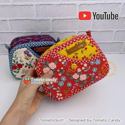 No.189 Pocket square pouch. Hand Sewing Pattern Only, YouTube Tutorial, No Written Instructions, Instant Download PDF.