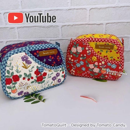 No.189 Pocket square pouch. Hand Sewing Pattern Only, YouTube Tutorial, No Written Instructions, Instant Download PDF.