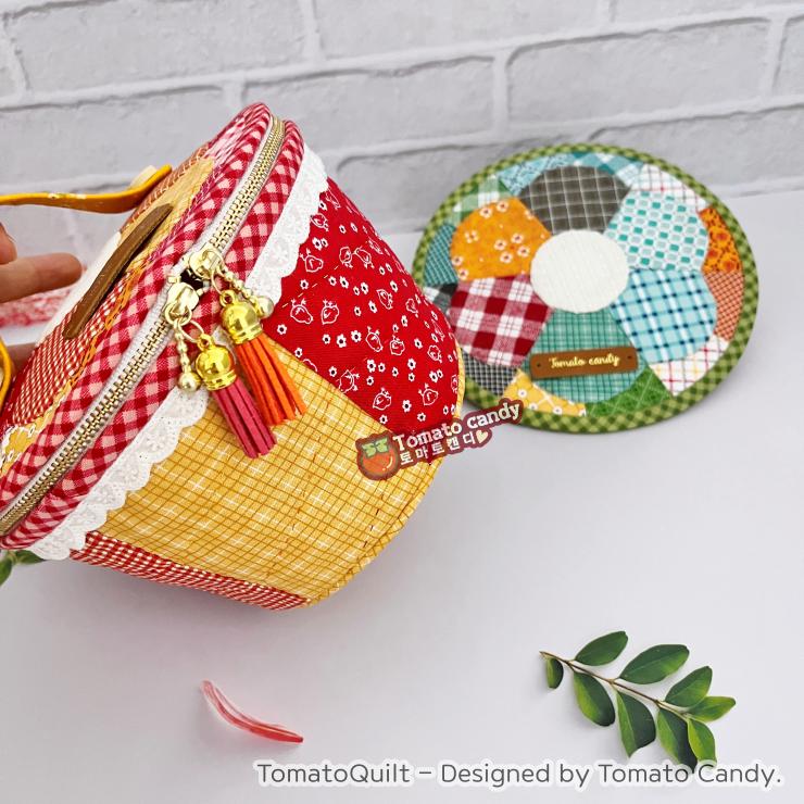 No.211 Dresden Zipper Basket. Hand Sewing Pattern Only, YouTube Tutorial, No Written Instructions, Instant Download PDF. Applique ideas.