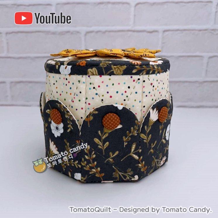 No.186 Toilet paper case. Hand Sewing Pattern Only, YouTube Tutorial, No Written Instructions, Instant Download PDF.