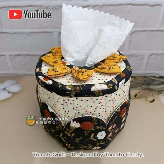 No.186 Toilet paper case. Hand Sewing Pattern Only, YouTube Tutorial, No Written Instructions, Instant Download PDF.