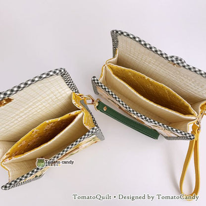 No.262 Triple Pocket Cover Pouch. Two styles included.  Hand Sewing Pattern Only, YouTube, No Written Instructions, Instant Download.