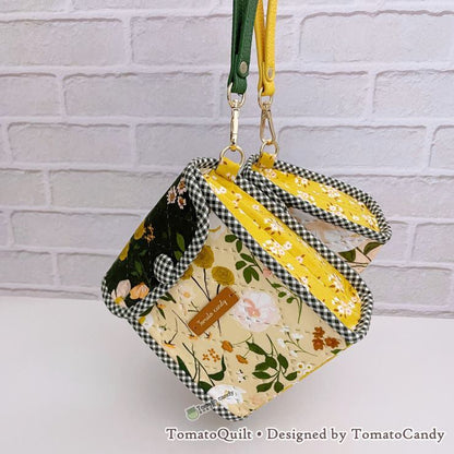 No.262 Triple Pocket Cover Pouch. Two styles included.  Hand Sewing Pattern Only, YouTube, No Written Instructions, Instant Download.