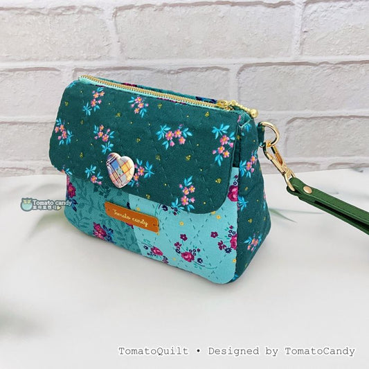 No.270 4-Pocket Multi Pouch Sewing Pattern, Zipper & Cover Pocket Organizer, Hand Stitch PDF Pattern Only.  YouTube, No Written Instructions