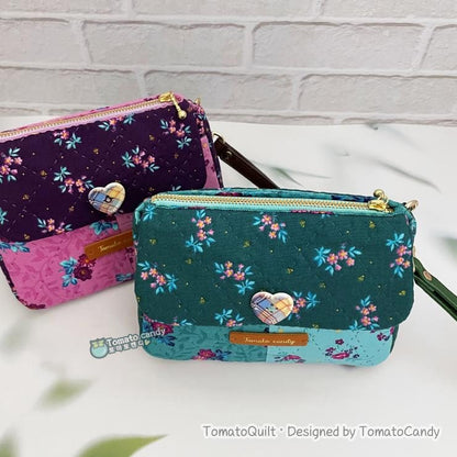No.270 4-Pocket Multi Pouch Sewing Pattern, Zipper & Cover Pocket Organizer, Hand Stitch PDF Pattern Only.  YouTube, No Written Instructions