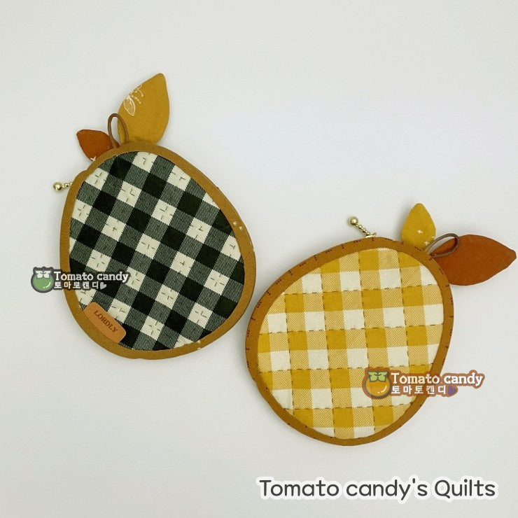 No.244 A cute coin purse that becomes plump.. Hand Sewing Pattern Only, YouTube Tutorial, No Written Instructions, Instant Download PDF.