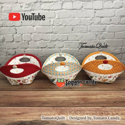 No.132 Candy's First Cookie Basket. Hand Sewing Pattern Only, YouTube Tutorial, No Written Instructions, Instant Download PDF.