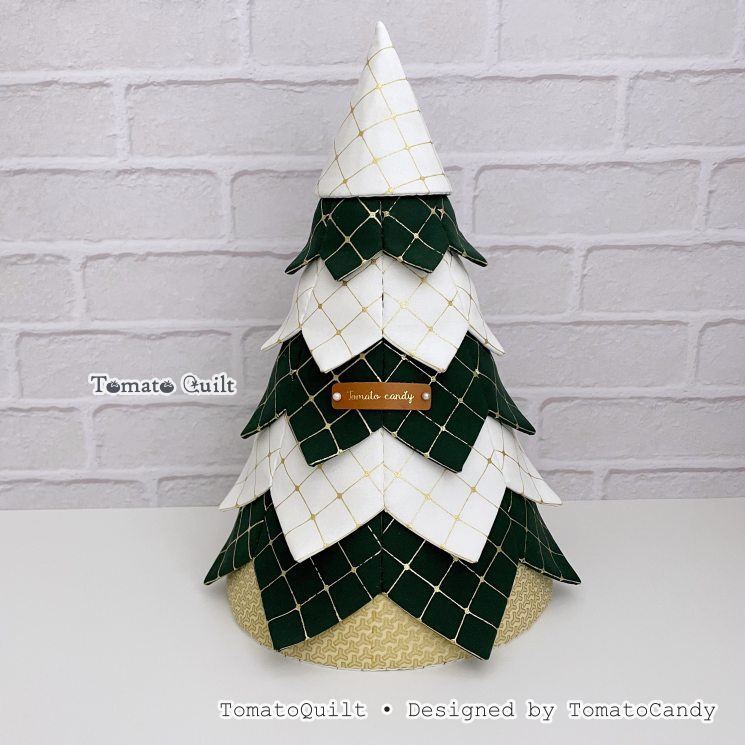 No.287 Six-Tier Fabric Christmas Tree PDF Pattern with Video Tutorial (No Written Instructions)
