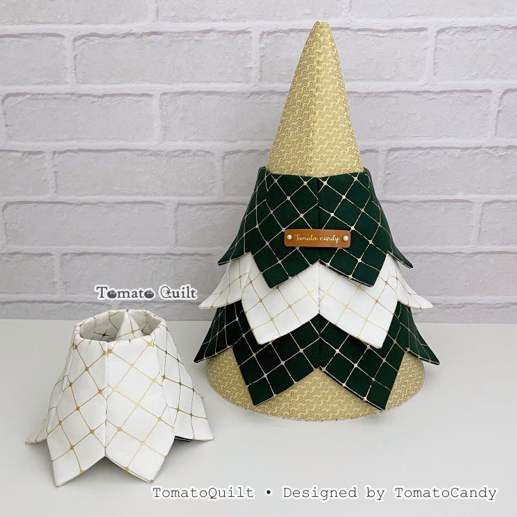 No.287 Six-Tier Fabric Christmas Tree PDF Pattern with Video Tutorial (No Written Instructions)