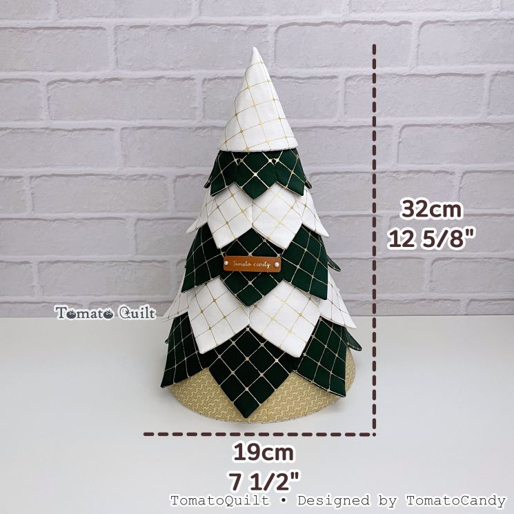 No.287 Six-Tier Fabric Christmas Tree PDF Pattern with Video Tutorial (No Written Instructions)