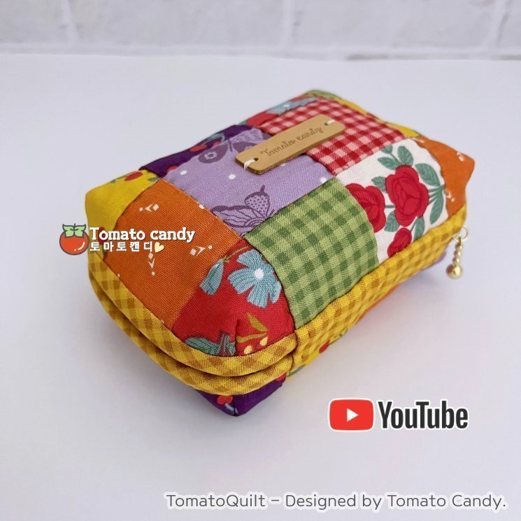 No.188 Small hand pouch. Hand Sewing Pattern Only, YouTube Tutorial, No Written Instructions, Instant Download PDF.