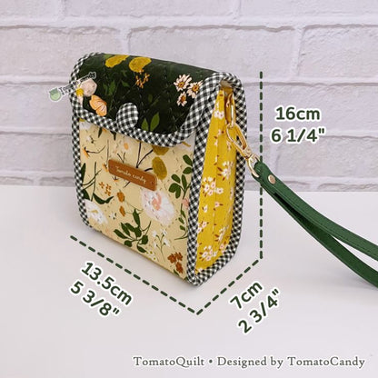 No.262 Triple Pocket Cover Pouch. Two styles included.  Hand Sewing Pattern Only, YouTube, No Written Instructions, Instant Download.