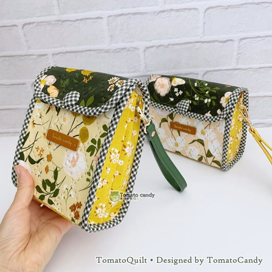 No.262 Triple Pocket Cover Pouch. Two styles included.  Hand Sewing Pattern Only, YouTube, No Written Instructions, Instant Download.