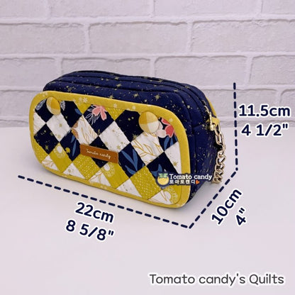 No.238 Dual Folding Pocket Bag & Pouch. Instant Download PDF. Hand Sewing Pattern Only, YouTube Tutorial, No Written Instructions.