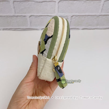 No.268 2-Way Quilted Pouch Set Pattern – Two Styles, Hand Sewing, No Written Instructions, YouTube Tutorial, PDF