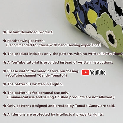 No.269 Pocket-Accent Simple Quilted Bag – Hand Sewing, No Written Instructions, YouTube Tutorial, PDF