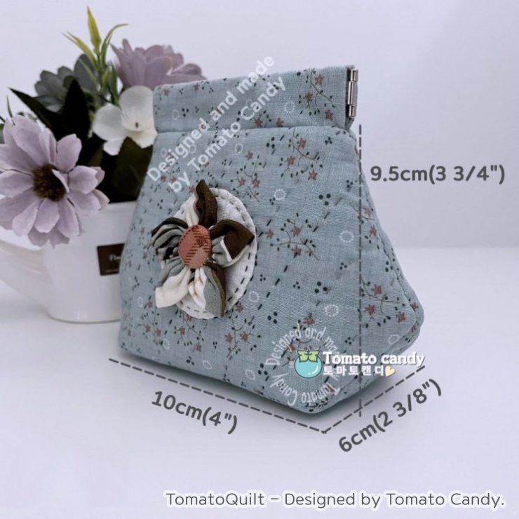No.163 Flex frame pouch. Hand Sewing Pattern Only, YouTube Tutorial, No Written Instructions, Instant Download PDF.
