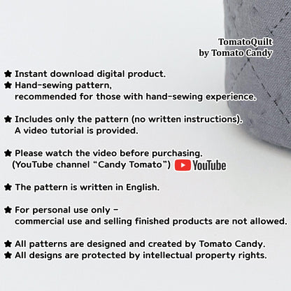 No.274 Shirt Style Pencil Holder pattern – 2 Designs, No Written Instructions, YouTube Tutorial, Hand Sewing