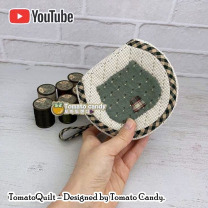 No.025 Cute Owl Mini Hand Pouch. Hand Sewing Pattern Only, YouTube Tutorial, No Written Instructions, Instant Download PDF.