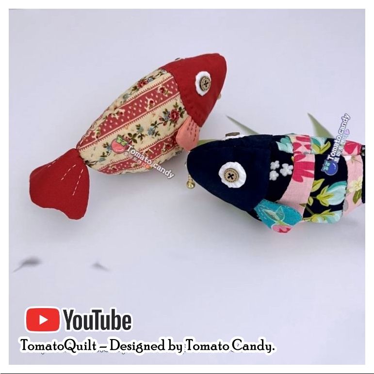 No.036 Fish shape coin purse. Hand Sewing Pattern Only, YouTube Tutorial, No Written Instructions, Instant Download PDF.