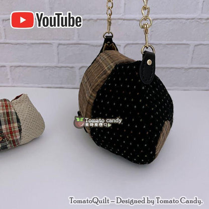 No.055  Owl-shaped handbag (Two sizes), Hand Sewing Pattern Only, YouTube Tutorial, No Written Instructions, Instant Download PDF.