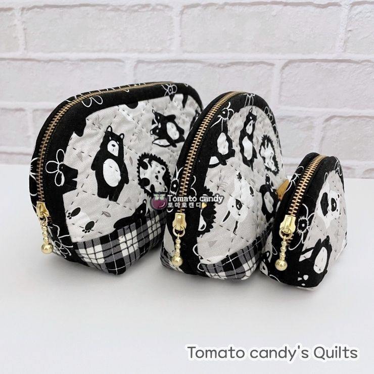 No.081 Three Basic Pouch. For Beginners. Hand Sewing Pattern Only, YouTube Tutorial, No Written Instructions, Instant Download PDF.