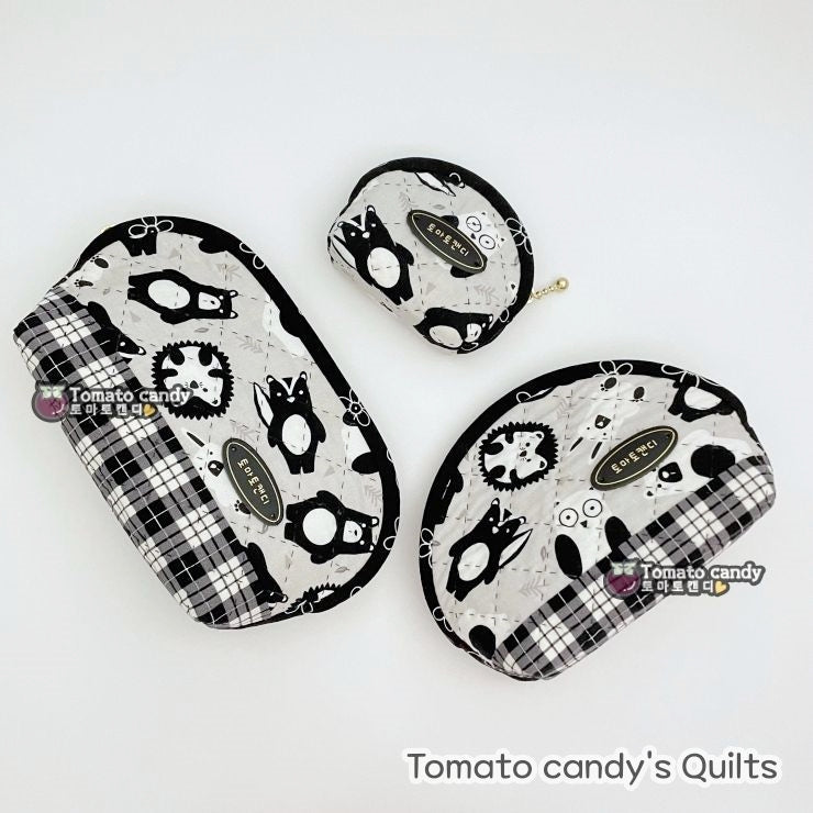 No.081 Three Basic Pouch. For Beginners. Hand Sewing Pattern Only, YouTube Tutorial, No Written Instructions, Instant Download PDF.
