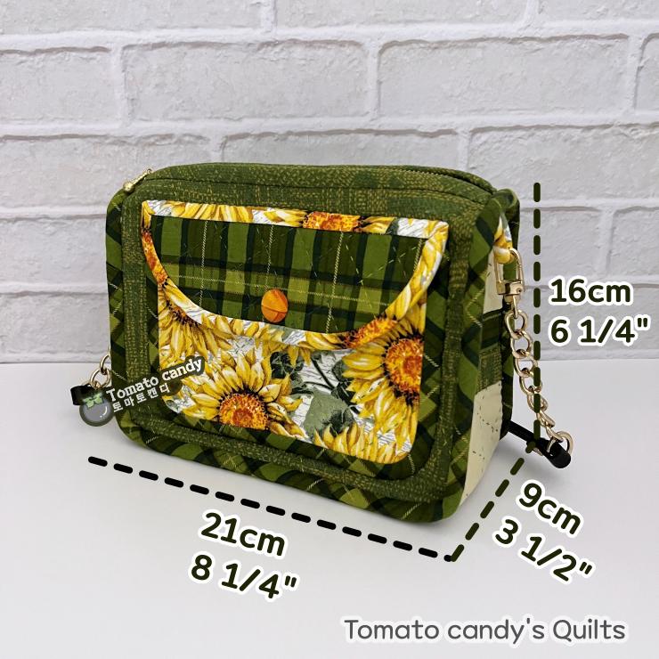 No.088 Pocket mini bag. Hand Sewing Pattern Only, YouTube Tutorial, No Written Instructions, Instant Download PDF.