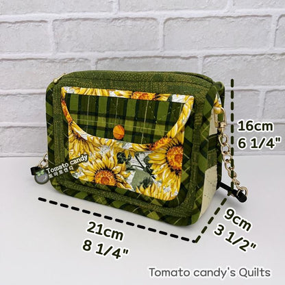 No.088 Pocket mini bag. Hand Sewing Pattern Only, YouTube Tutorial, No Written Instructions, Instant Download PDF.