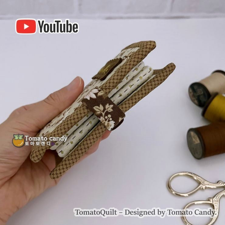 No.115 DIY Sewing Needle case pattern. Hand Sewing Pattern Only, YouTube Tutorial, No Written Instructions, Instant Download PDF.