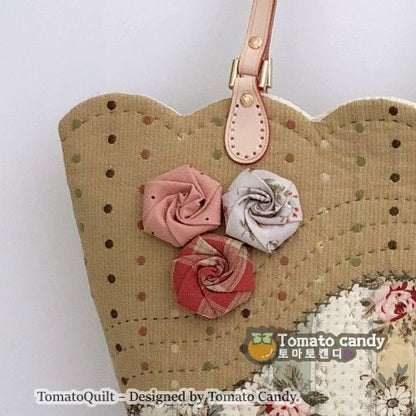 No.122 Wave tote bag & pouch. Hand Sewing Pattern Only, YouTube Tutorial, No Written Instructions, Instant Download PDF.