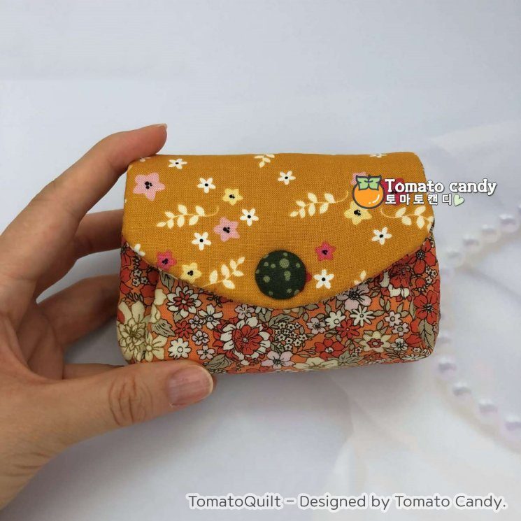 No.140 Accordion Card & Coin purse. Hand Sewing Pattern Only, YouTube Tutorial, No Written Instructions, Instant Download PDF.