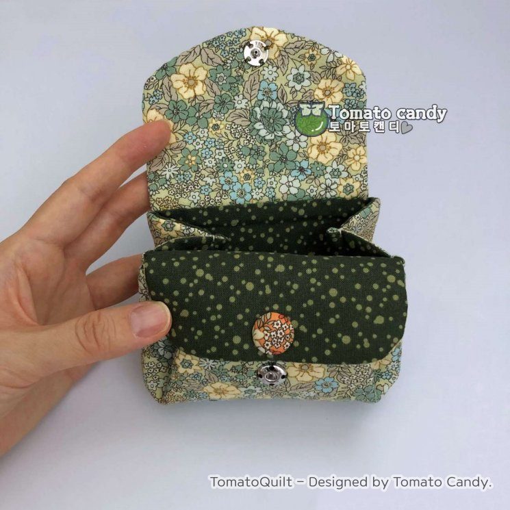 No.140 Accordion Card & Coin purse. Hand Sewing Pattern Only, YouTube Tutorial, No Written Instructions, Instant Download PDF.