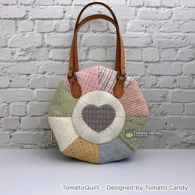 No.149 Round Small Handbag pattern. Hand Sewing Pattern Only, YouTube Tutorial, No Written Instructions, Instant Download PDF.